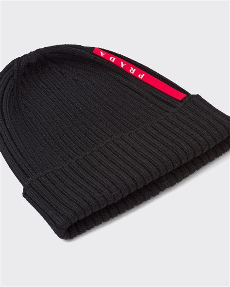 prada beanie.|prada beanie black.